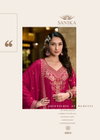 Swara By Sanika Chinon Silk Top With Plazzo Dupatta Online Wholesale